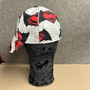 Welding Cap, cotton, lined, padded flap, deep cap, reversible